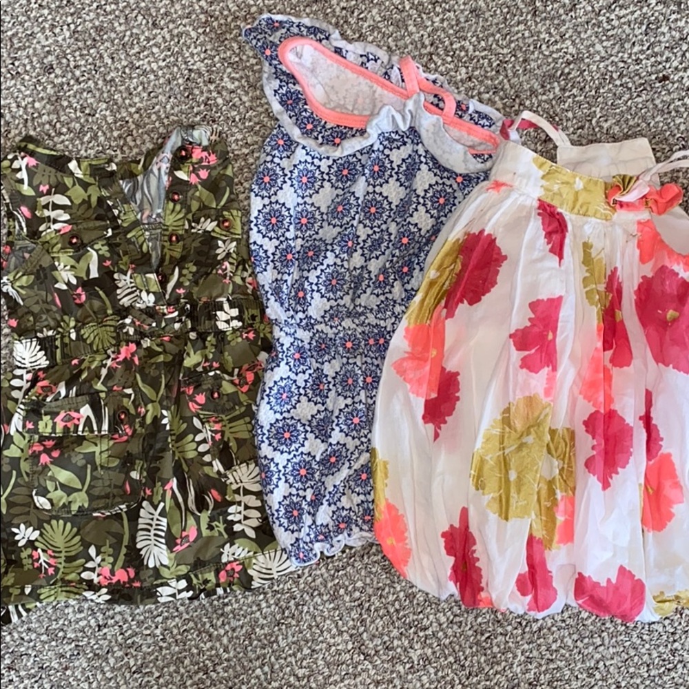 Lot of 3 Old Navy Dresses and Romper